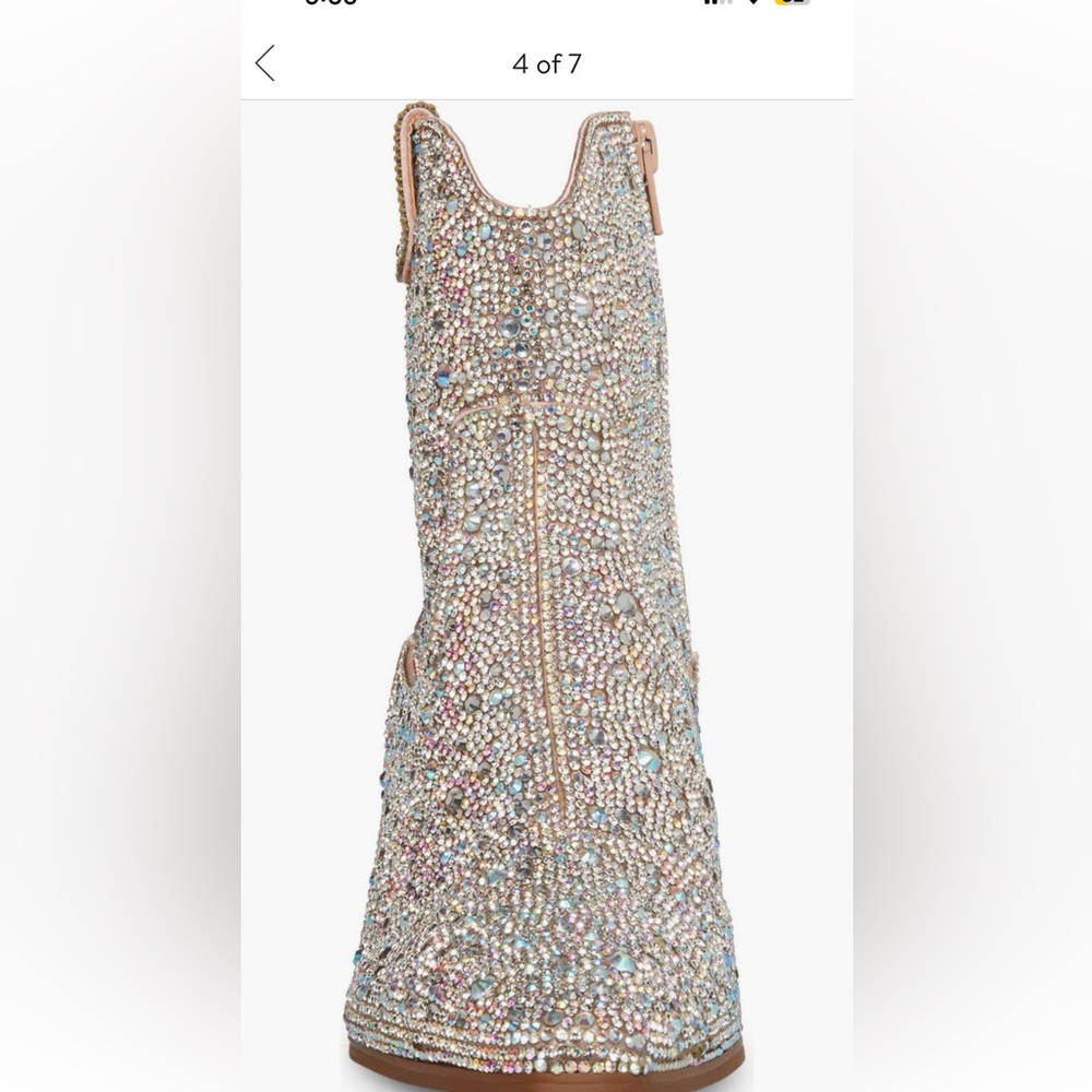 Brand New! Betsey Johnson rhinestone booties! - Picture 3 of 6